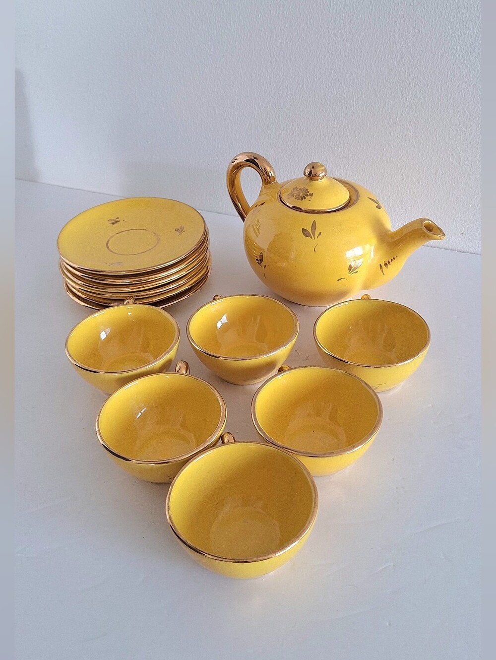 Antique Gualdo Tadino Tea Service 1930